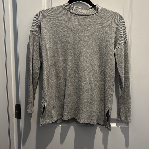 Eileen Fisher Gray Long Sleeve Tunic - Picture 2 of 6